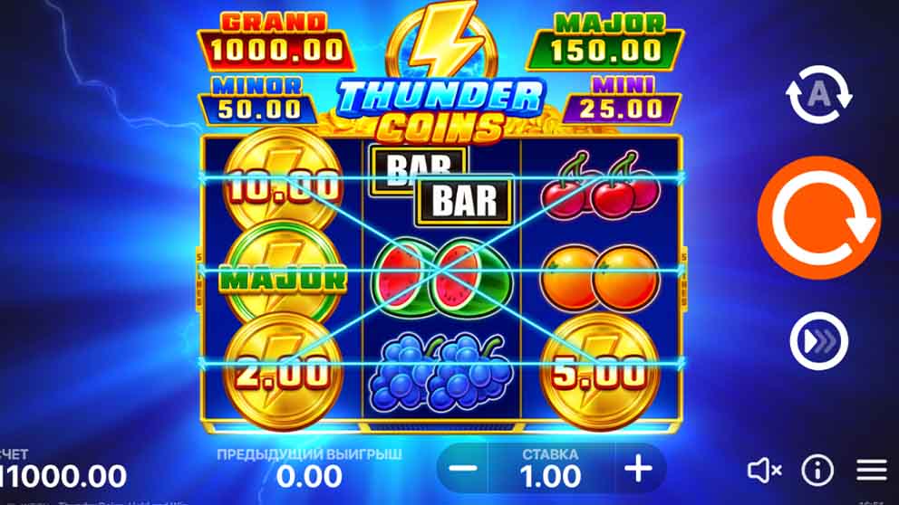 Thunder Coins: Hold and Win